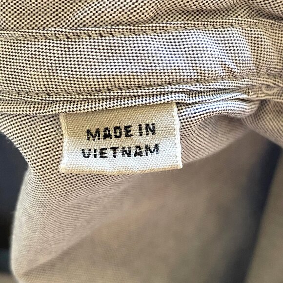 All Saints Mens Redondo Half Sleeve Button Up Shirt Size M 100% Cotton Gray Logo - Picture 6 of 13